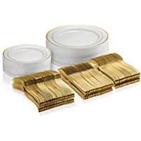 125-Piece Gold Dinnerware Party Set only $19.99