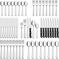 Hiware 48-Piece Silverware Set with Steak Knives for 8 only $28.04