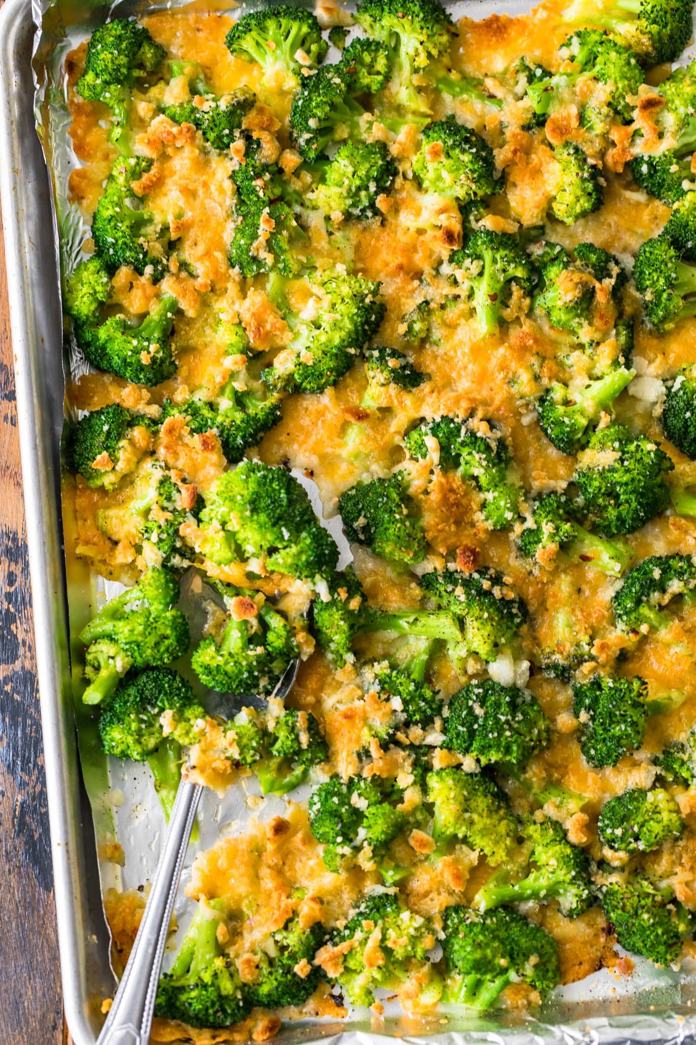 Crispy Cheesy Roasted Broccoli Recipe