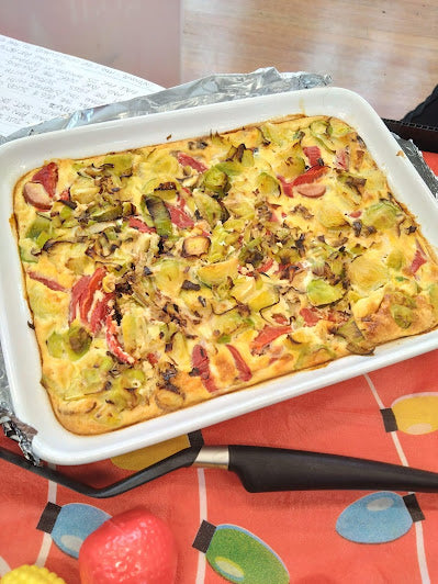 BRUSSELS SPROUT OVEN BAKED FRITTATA