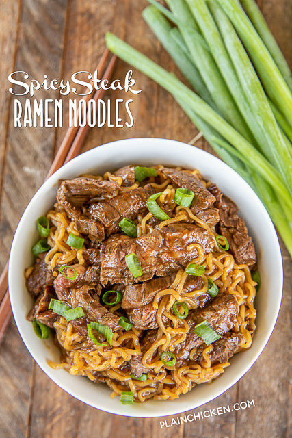 Spicy Steak Ramen Noodles