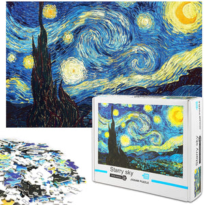 Great Deal on a Starry Night 1000 Piece Jigsaw Puzzle $12.99 from Amazon {Regularly $32.99}!