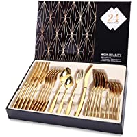 24-Piece HOBO Silverware Stainless Steel Flatware Set only $20.00