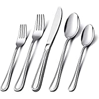 Fun Life 40-Piece Stainless Steel Silverware Flatware Cutlery Set only $16.50