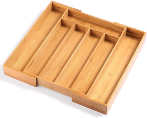 ORIDOM Bamboo Expandable Silverware Organizer Only $12.99