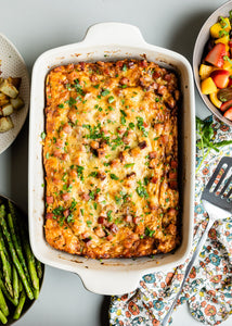 Ham and Cheese Overnight Breakfast Casserole — Perfect for Mother’s Day Brunch