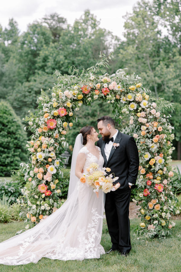 Virginia Floral Garden Wedding In Fun And Festive Sorbet Tones