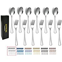 12-Piece Stainless Steel Fork and Spoons Silverware Set only $5.99