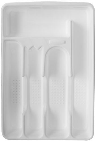 Rubbermaid Cutlery Tray, Small, White FG2919RDWHT