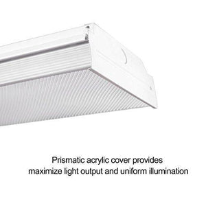 Buy now antlux 2ft led wraparound light 20w flush mount led garage shop lights 2400lm 4000k neutral white 2 foot commercial linear ceiling lighting fixture for kitchen laundry workshop closet 4 pack