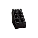 Dispense-Rite 8-Section Black Countertop Silverware Organizer