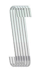 Discover ruiling 6 pack 8 inch s flat hooks chrome finish steel hanging flat hooks s shaped hook heavy duty s hooks for utensils plants towels gardening tools clothes