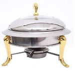 Best best quality utensil sets stainless steel hotpot set mini hotpot pot holder tempered glass lid 30cm gold silver chafing dish buffet pan food tray warmer by seedworld 1 pcs