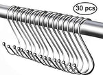 Shop for 30 pack heavy duty s shaped hooks rustproof sliver finish steel hooks hangers for kitchenware pots utensils clothes bags towels plants