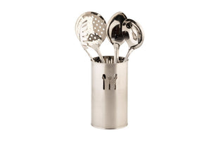 Select nice stainless steel utensil holder features utensil cutouts with s 4 utensils