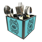 Nutcase Designer Cutlery Stand Holder Silverware Caddy-Spoons Forks Knives Organizer for Dining Table & kitchen W-5.75"x H -4.25"x L-5.5" - Be Strong