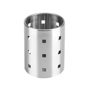 Best fdit chopsticks holder stainless steel utensil holder drying rack with hook circular hole tableware storage rack organizer m