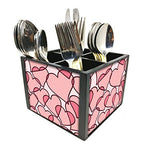 Nutcase Designer Cutlery Stand Holder Silverware Caddy-Spoons Forks Knives Organizer for Dining Table & kitchen W-5.75"x H -4.25"x L-5.5" - Mix Hearts