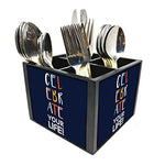 Nutcase Designer Cutlery Stand Holder Silverware Caddy-Spoons Forks Knives Organizer for Dining Table & kitchen W-5.75"x H -4.25"x L-5.5" - Celebrate Your Life