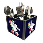 Nutcase Designer Cutlery Stand Holder Silverware Caddy-Spoons Forks Knives Organizer for Dining Table & kitchen -W-5.75"x H -4.25"x L-5.5"-SPOONS NOT INCLUDED - Funky Astronaut