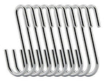 Purchase ruiling chrome finish steel s hook cookware universal pot rack hooks sturdy hanging hooks multiple uses for kitchenware pots utensils plants towels set of 10