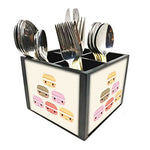 Nutcase Designer Cutlery Stand Holder Silverware Caddy-Spoons Forks Knives Organizer for Dining Table & kitchen W-5.75"x H -4.25"x L-5.5" - Burger