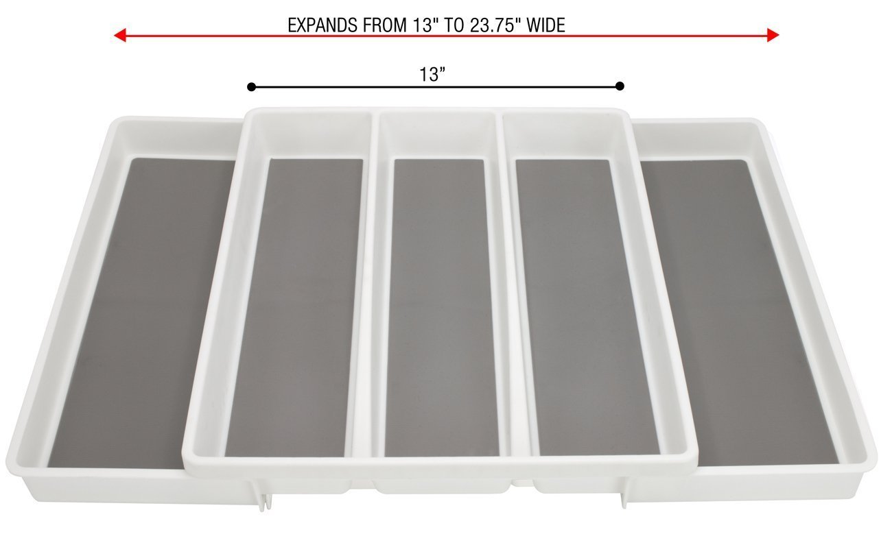 Featured sorbus utensil drawer organizer expandable cutlery drawer trays for silverware serving utensils multi purpose storage for kitchen office bathroom supplies utensil drawer organizer white