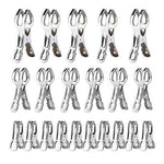 Kitchen stainless steel clips segarty 31pack utensil clips metal clothesline clothespins peg clamp for quilt photos beach towel jeans pants