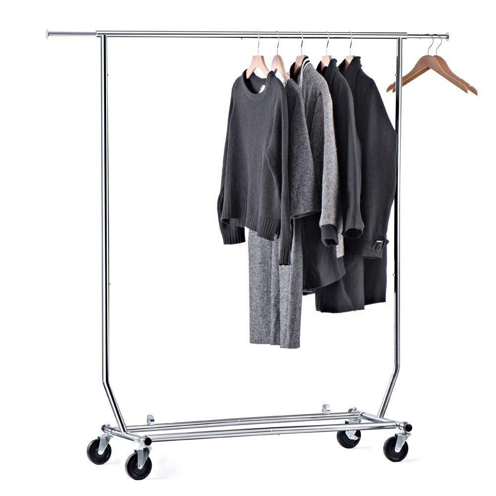 Get house day portable clothes rack portable closet rolling clothes rack foldable clothes stand commercial grade for professional use