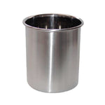 Great nu steel tg uh 8 utensils holder brushed 4 qtr plain 7 5 h x 7 5 w x 7 5 d