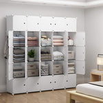 Shop here yozo modular closet portable wardrobe for teens kids chest drawer ployresin clothes storage organizer cube shelving unit multifunction toy cabinet bookshelf diy furniture white 25 cubes