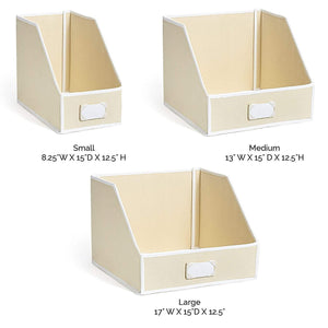 Discover the g u s ivory linen closet storage organize bins for sheets blankets towels wash cloths sweaters and other closet storage 100 cotton large