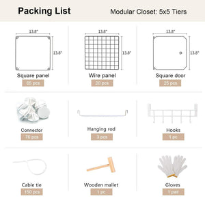 Storage yozo modular closet portable wardrobe for teens kids chest drawer ployresin clothes storage organizer cube shelving unit multifunction toy cabinet bookshelf diy furniture white 25 cubes