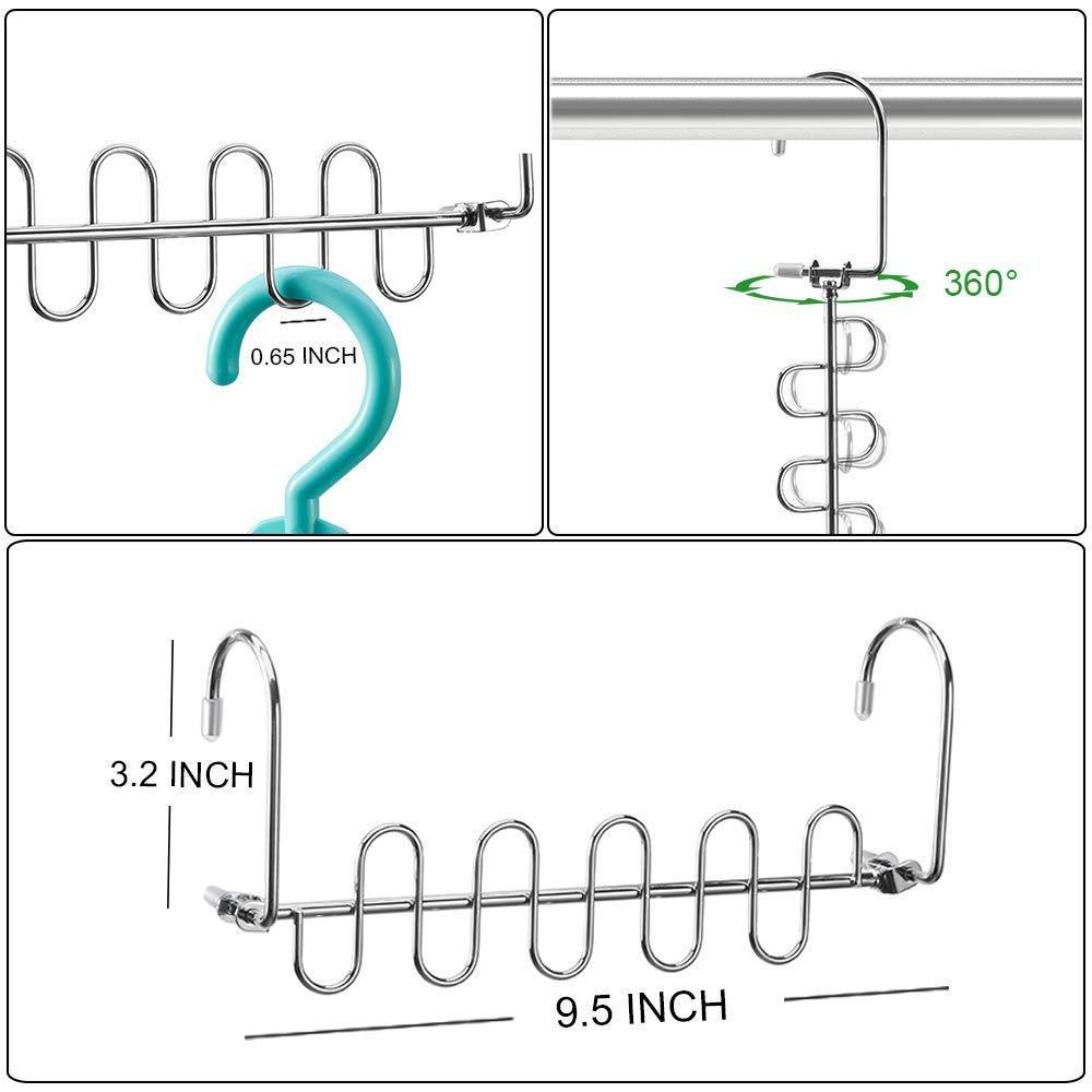 Save on meetu space saving hangers magic wonder cloth hanger metal closet organizer for closet wardrobe closet organization closet system pack of 20