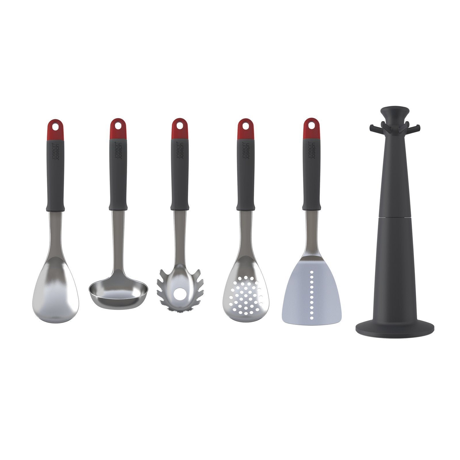 Top rated joseph joseph 10469 elevate carousel stainless steel kitchen utensil set with rotating storage stand 5 piece red