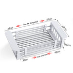 Online shopping shelf liners kitchen shelf stainless steel kitchen sink shelf drain rack under drain sink drain rack kitchen utensil storage organization color silver size 57189 5cm