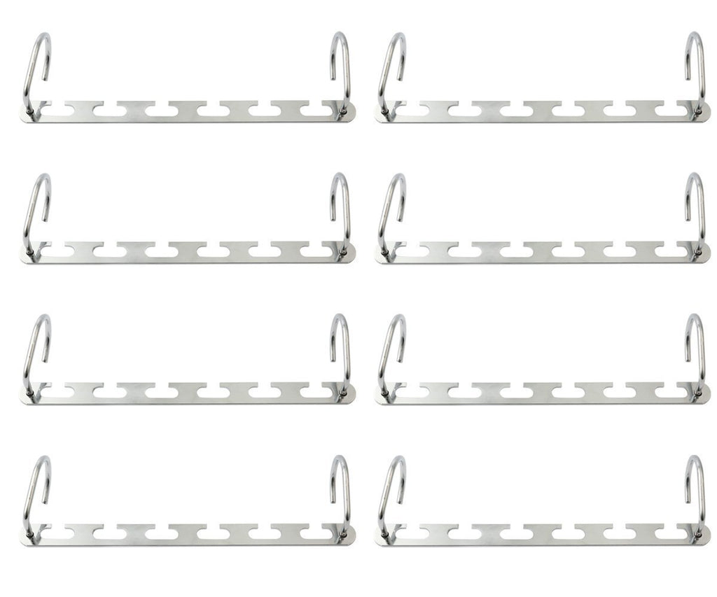 Storage mcirco hanger organizer clothes hangers stainless steel belt hangers wardrobe closet hanger organizer for bags belts hanger set of 8