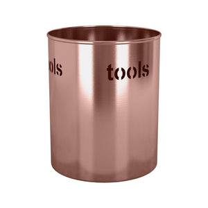 Top rated nu steel tg uh 15cl utensils holder tools cutout 4 qt copper lacquered 7 5 h x 7 5 w x 7 5 d copper color