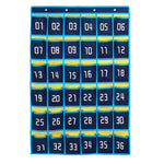 Purchase loghot numbered classroom sundries closet pocket chart for cell phones holder wall door hanging organizer blue 36 pockets with digital