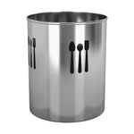Get nu steel tg uh 16 utensils holder finish with cutout 4 qtr spoon 7 5 h x 7 5 w x 7 5 d brushed