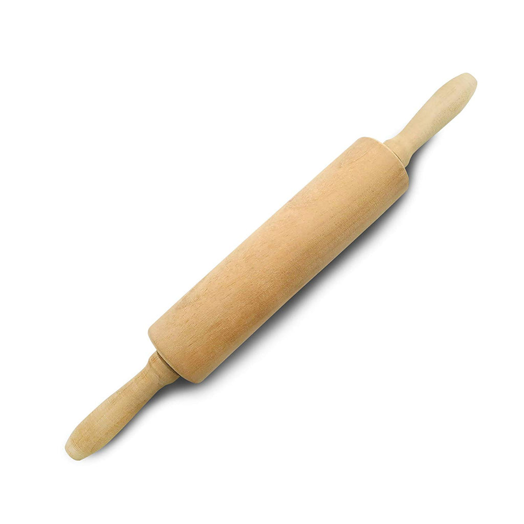 BEST MINI WOOD ROLLING PIN - Premium Maple Dough Roller, Perfect Small Size for Skilled Bakers & Kids, Essential Wooden Utensil for Bread, Pastry, Cookies, Pizza, Pie, Fondant, 8-inch Working Area