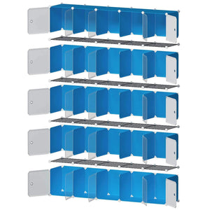 Storage organizer yozo modular closet portable wardrobe for teens kids chest drawer ployresin clothes storage organizer cube shelving unit multifunction toy cabinet bookshelf diy furniture white 25 cubes