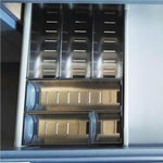Budget friendly drawer insert cabinet cutlery tray storage catering utensils box stainless steel kitchen 6 compartments 47 228 46 2cm