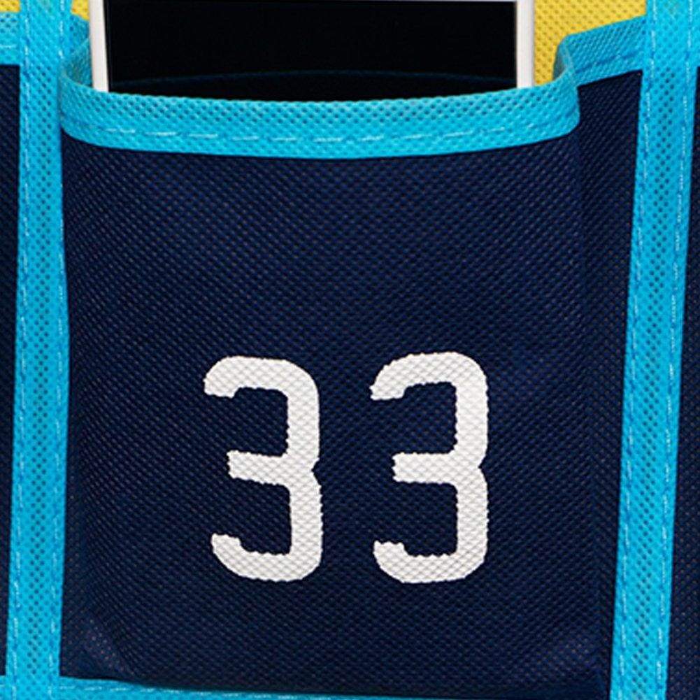 Save loghot numbered classroom sundries closet pocket chart for cell phones holder wall door hanging organizer blue 36 pockets with digital