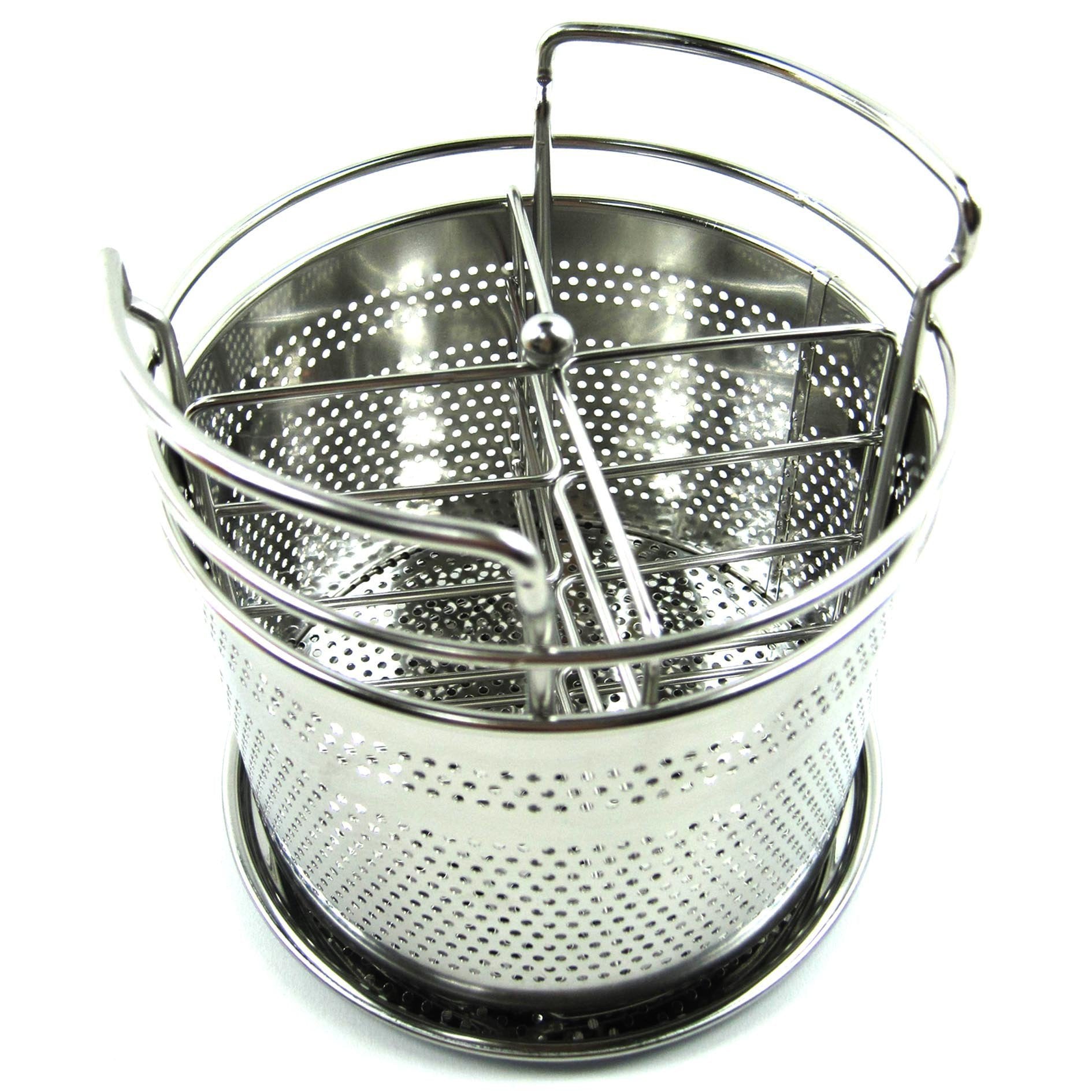 Explore hanil circle stainless spoon holder cutlery organizer utensils storage silver