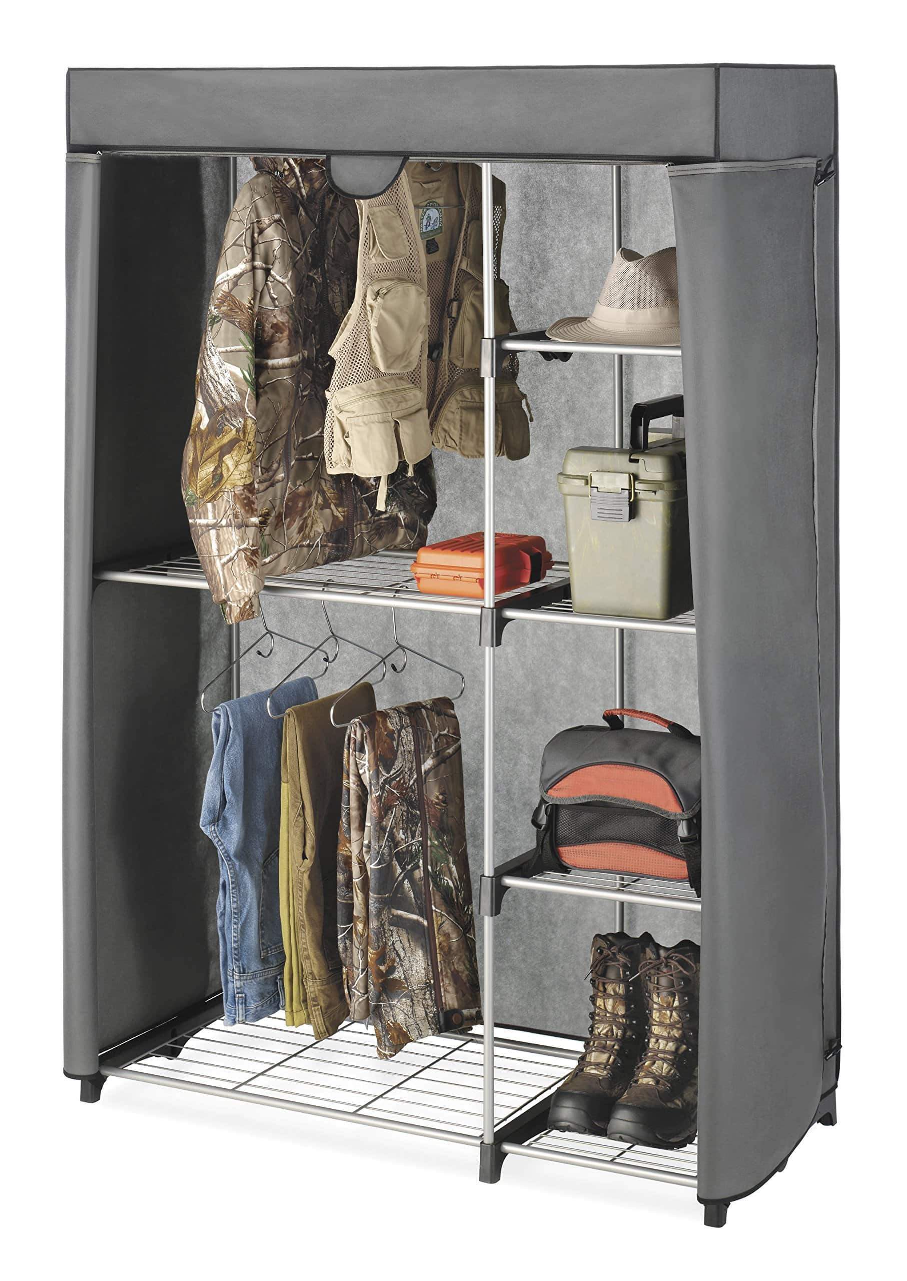 Select nice whitmor deluxe utility closet 5 extra strong shelves removable cover